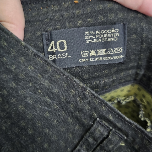 Life Way Brazil Darkwash Denim High-Rise Jeans Small Checkered Pattern - Picture 6 of 6